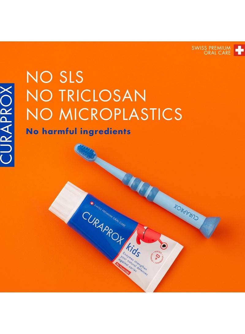 كيورا بروكس معجون أسنان للأطفال بنكهة الفراولة بدون فلورايد None - Image 5
