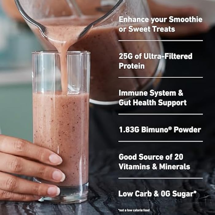 Isopure Protein + Gut Health & Immune Support Powder, Chocolate Mousse, 25g Whey Protein with Prebiotics & Vitamins, 12 Servings (Pack of 1) - Image 4