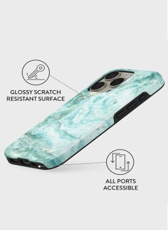 BURGA BURGA Phone Case Compatible with iPhone 16 PRO - Hybrid 2-Layer Hard Shell + Silicone Protective Case - Uluwatu - Scratch-Resistant Shockproof Mobile Cover  - Image 3