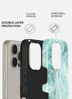 BURGA BURGA Phone Case Compatible with iPhone 16 PRO - Hybrid 2-Layer Hard Shell + Silicone Protective Case - Uluwatu - Scratch-Resistant Shockproof Mobile Cover  - Image 2