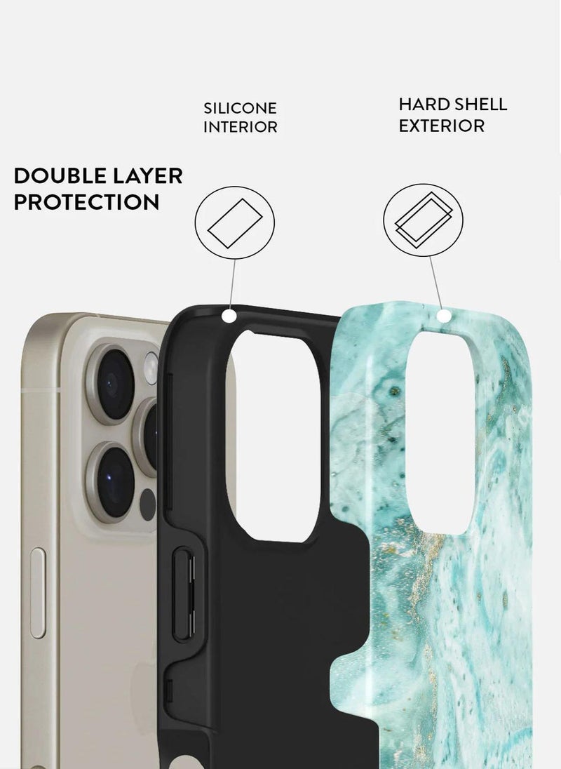 BURGA - BURGA Phone Case Compatible with iPhone 16 PRO - Hybrid 2-Layer Hard Shell + Silicone Protective Case - Uluwatu - Scratch-Resistant Shockproof Mobile Cover - Image 1