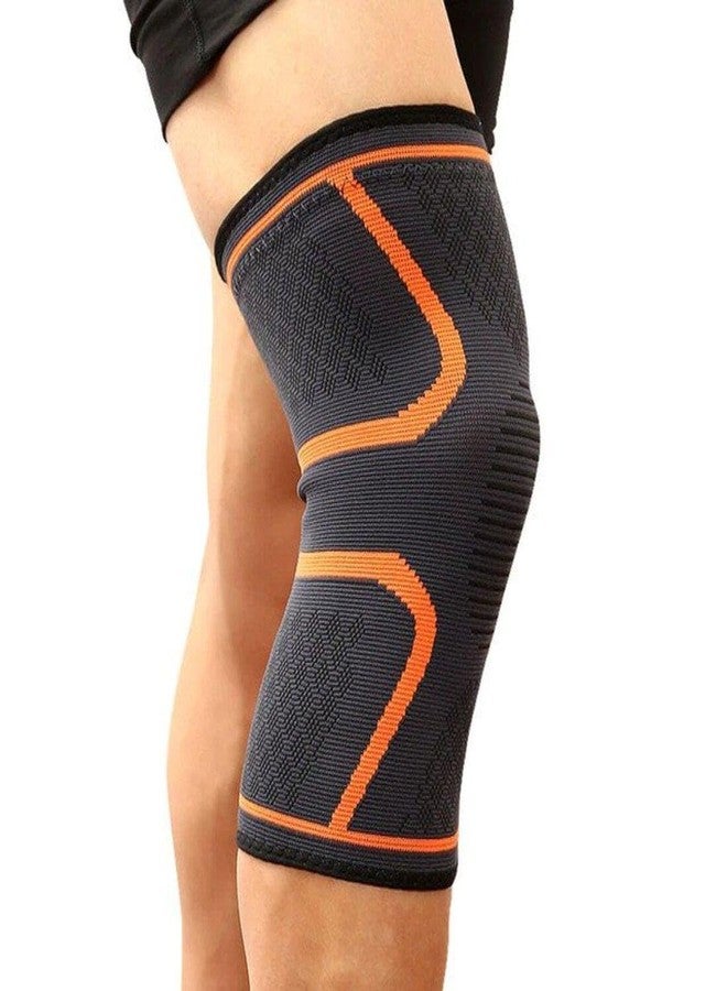 Digital Shoppy 1PCS Fitness Running Cycling Knee Support Braces Elastic Nylon Sport Compression Knee Pad Sleeve for Basketball Volleyball (Medium) - Image 1