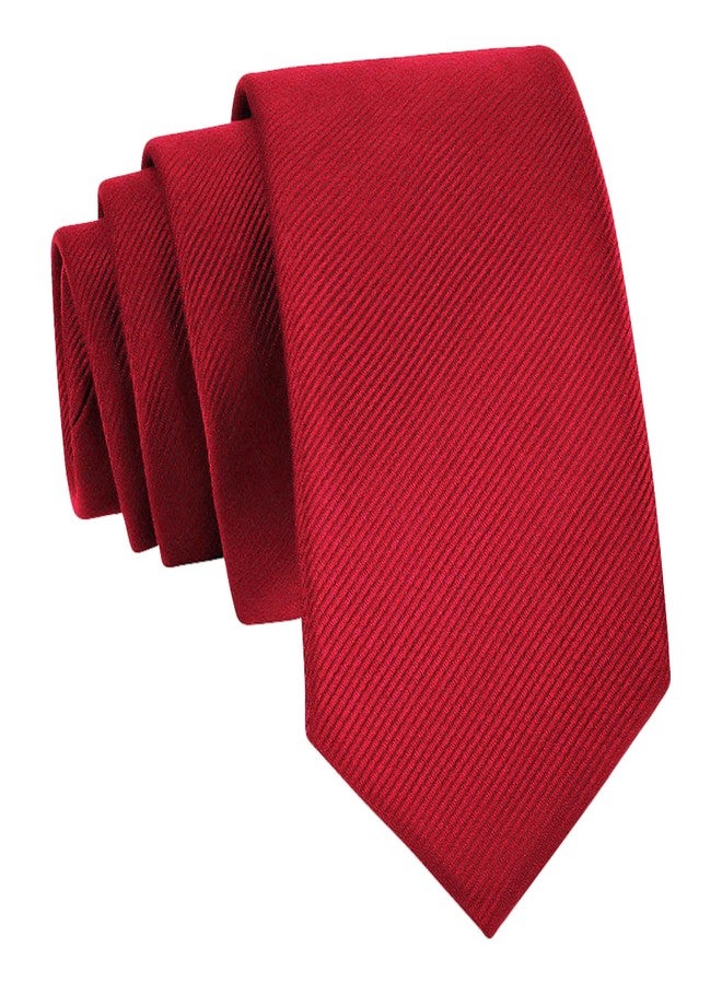 WOXVM Men's Ties Classic Solid Pure Color 3.15" (8CM) Mens Necktie With Multiple Colors, Premium Formal Black Neck Ties For Men Business Wedding Party Work Tie - Image 1