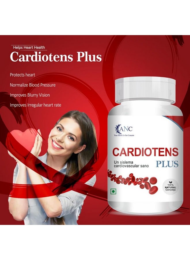 ANC Cardiotens Plus With Arjuna Extract & Moringa Extract Heart Health Supplement (60 Capsules) For Men & Women -Pack Of 1  - Image 3