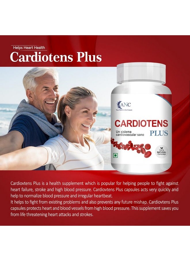 ANC Cardiotens Plus With Arjuna Extract & Moringa Extract Heart Health Supplement (60 Capsules) For Men & Women -Pack Of 1  - Image 4