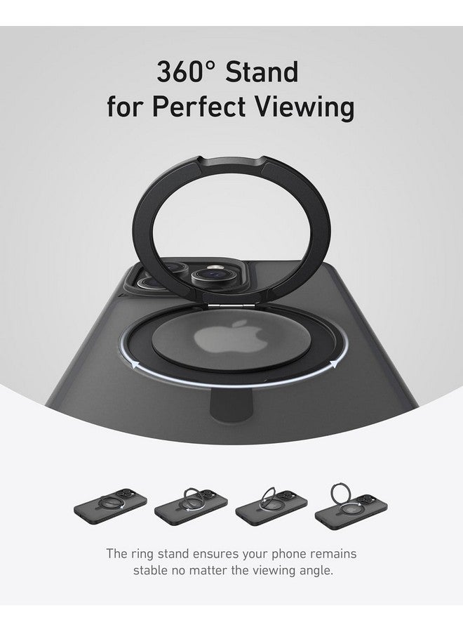 Anker Anker Ultra Magnetic for iPhone 15 Pro Case with Sturdy 360° Ring Stand, Military-Grade Shockproof iPhone 15 Pro Kickstand Compatible with MagSafe(Black)  - Image 2