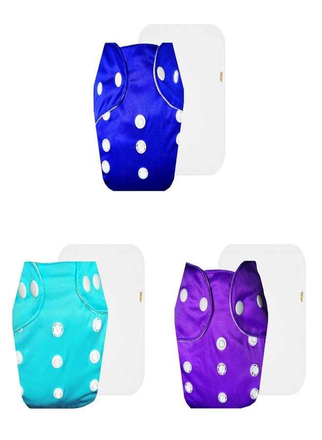 حفاضات دمبلدو لايت القماشية مع حشوة قطنية (عبوة من 3) | ناعمة ولطيفة | تسمح بمرور الهواء | سريعة الجفاف | مثالية لفصل الصيف الهندي | من 3 أشهر إلى سنتين | مناسبة للجنسين - Image 1