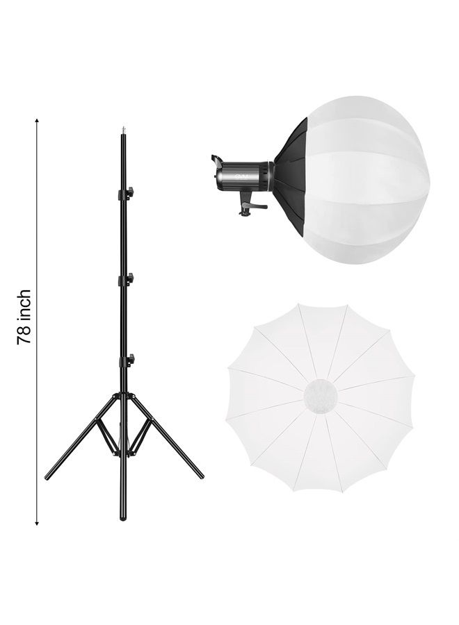 GVM Great Video Maker Bi-Color LED Video Light, GVM 100W Photography Lighting with Bowens Mount, APP Control System, Lantern Softbox Video Lighting Kit for YouTube Outdoor Studio, Dimmable 3200K-5600K, CRI 97+ - Image 2