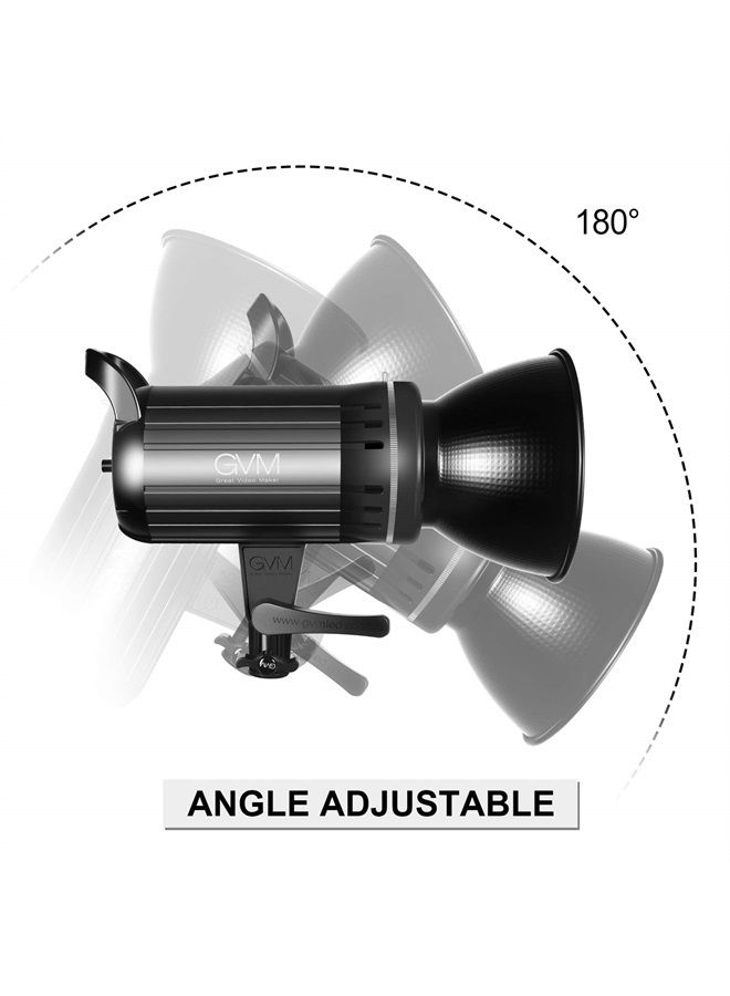 GVM Great Video Maker Bi-Color LED Video Light, GVM 100W Photography Lighting with Bowens Mount, APP Control System, Lantern Softbox Video Lighting Kit for YouTube Outdoor Studio, Dimmable 3200K-5600K, CRI 97+ - Image 5