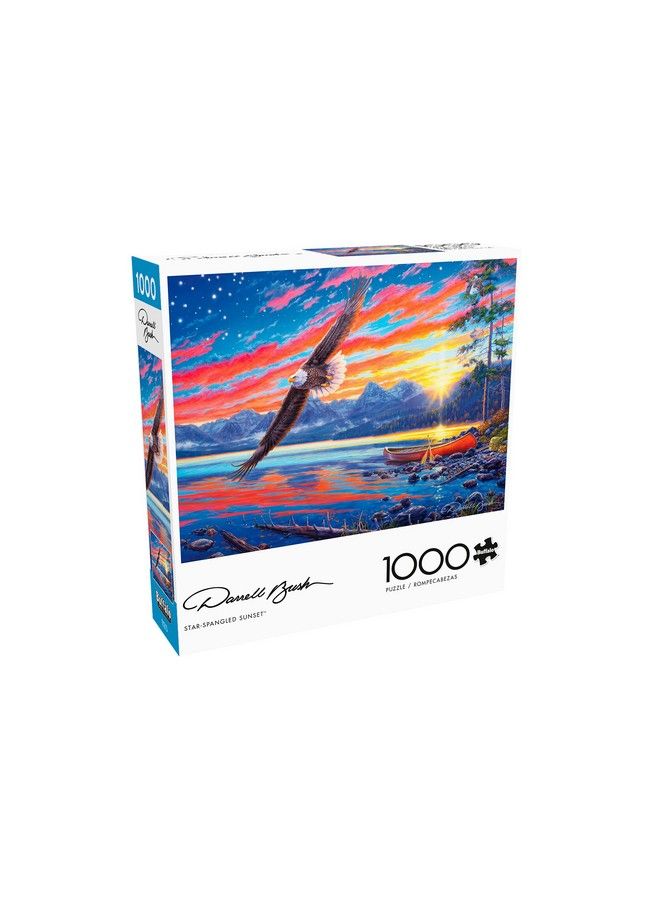 Buffalo Games Darrell Bush Star Spangled Sunset 1000 Piece Jigsaw Puzzle - Image 4