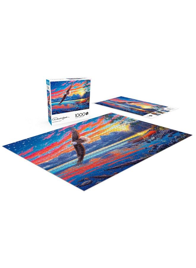 Buffalo Games Darrell Bush Star Spangled Sunset 1000 Piece Jigsaw Puzzle - Image 5