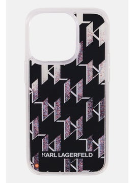 Karl Lagerfeld iPhone 14 Pro Liquid Glitter Phone Case, Multicolor  - Image 1