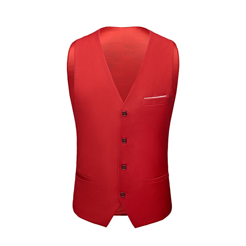 New Solid Color Suit Set Men'S Business Casual Wedding Groom Large Size Suit Set - Image 5