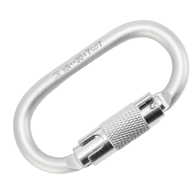 CAMNAL Aluminum Alloy Climbing Clip Auto Locking Lightweight Durable Carabiner - Anti Slip Grip Easy Open Close Climbing Hook for Rock Climbing Mountaineering Paragliding - Image 1