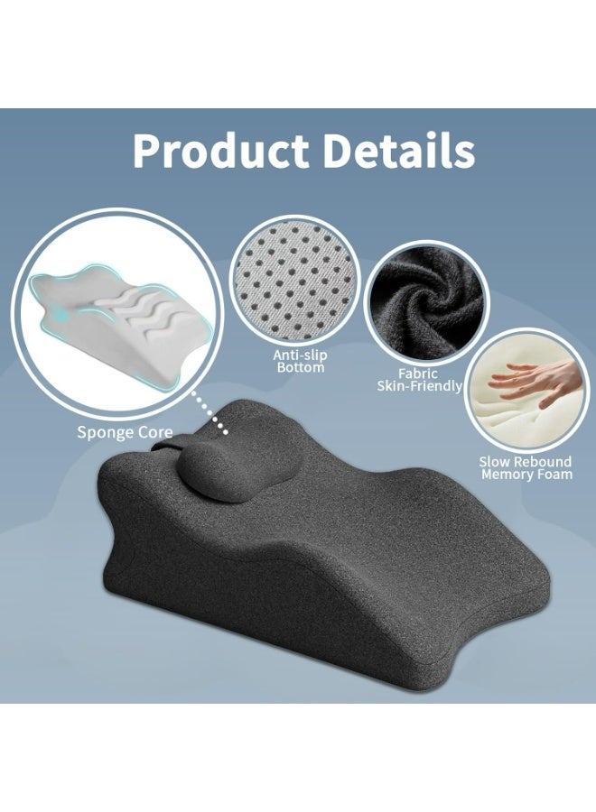Relex Ergonomic Wedge Prone Pillow, Multi-Functional Memory Foam Bed Pillow, Leg Positioner Pillows for Bed Breaks, Sitting Up, Back Support, Sleeping, Back and Leg Pain Relief - Image 4