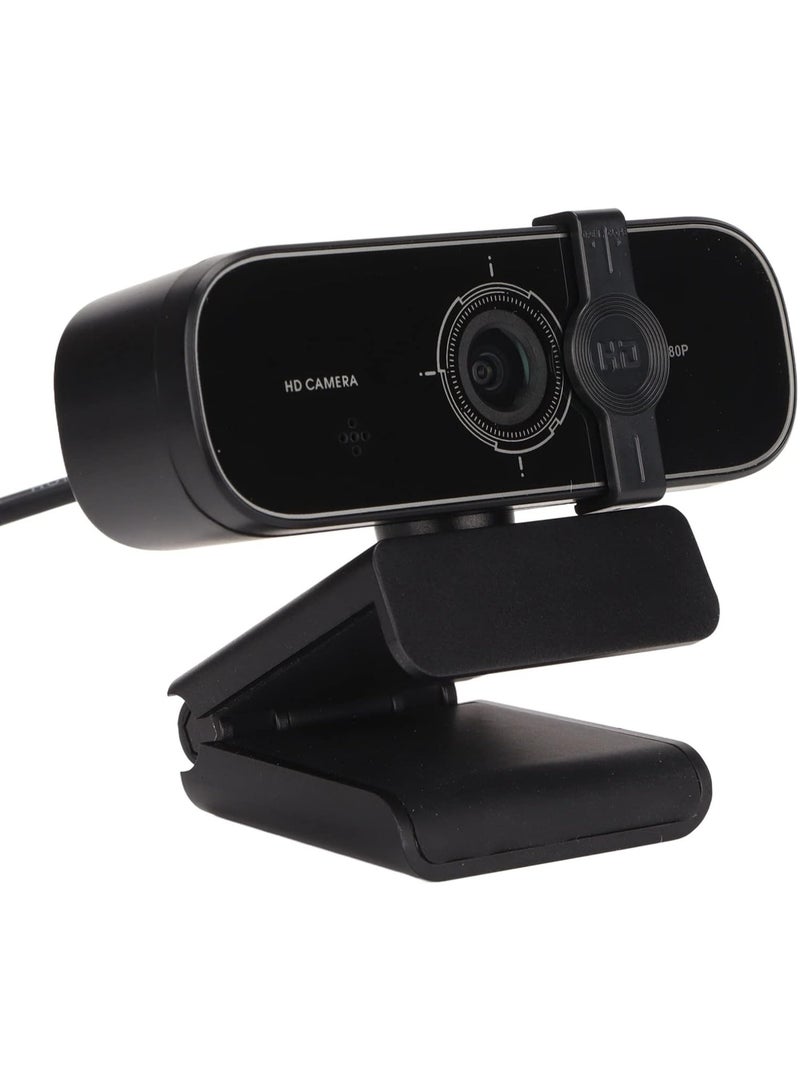 Q1 Full HD 1080p Webcam with Built-in Microphone – USB Plug & Play for Video Calling, Streaming, and Recording - Image 1
