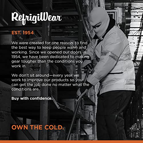 RefrigiWear 2-Layer Acrylic Knit Open-Hole Balaclava Face Mask One Size Fits All, High Visibility, Navy - Image 5