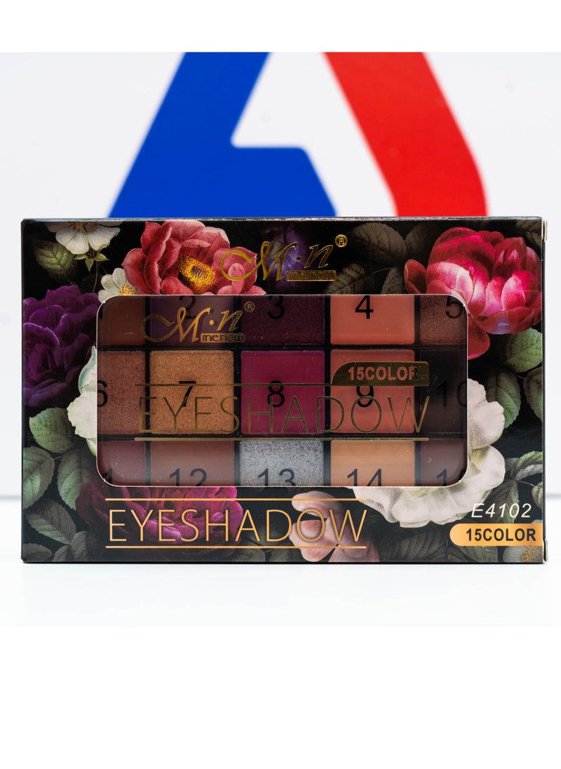 Menow - New Eyeshadow Professional Palette - 15 Colors - Image 1