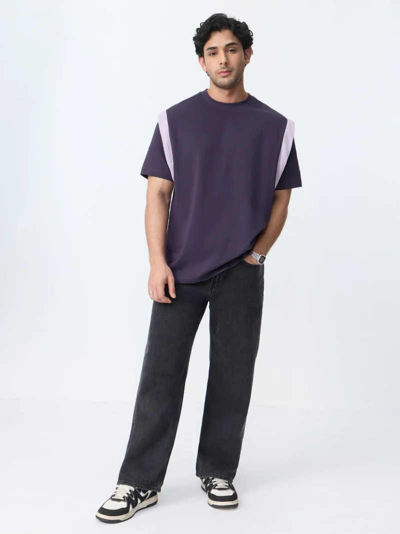 The Souled Store  Korean T-shirt: Berry for Men | Best Price UAE