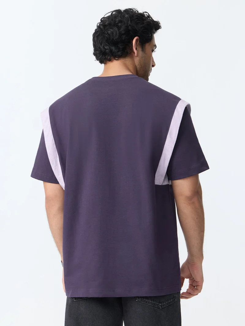 The Souled Store  Korean T-shirt: Berry for Men | Best Price UAE