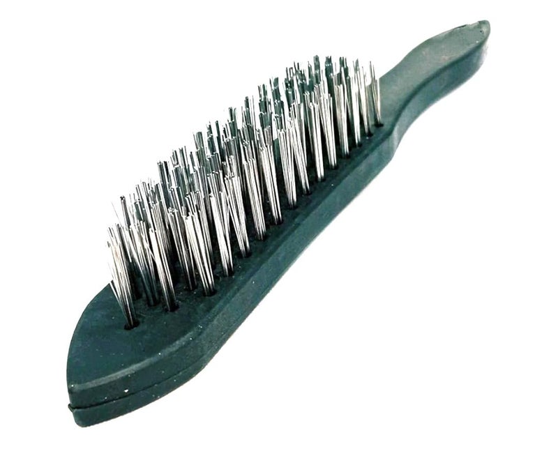 Heavy Duty Iron Wire Brush for Hard Stains of Paint Rust Removal Pack of 2  - Image 1