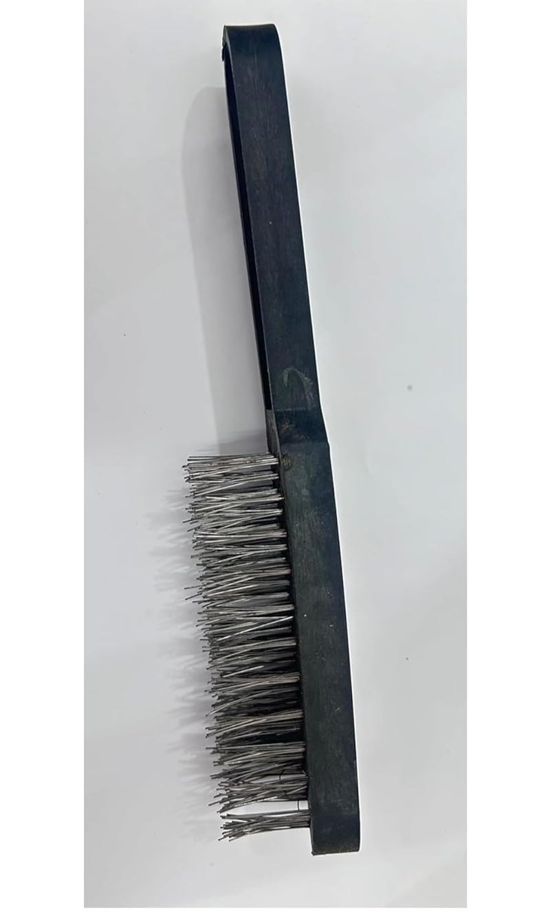 Heavy Duty Iron Wire Brush for Hard Stains of Paint Rust Removal Pack of 2  - Image 2