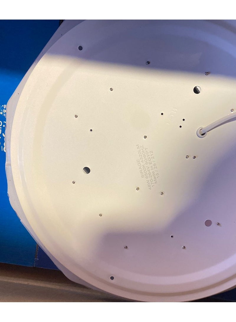 سراج كشاف 48 وات اضاءه ابيض شكل ماسي للمطابخ والغرف الواسعة والتركيب سهل ماركه سراج - Image 3