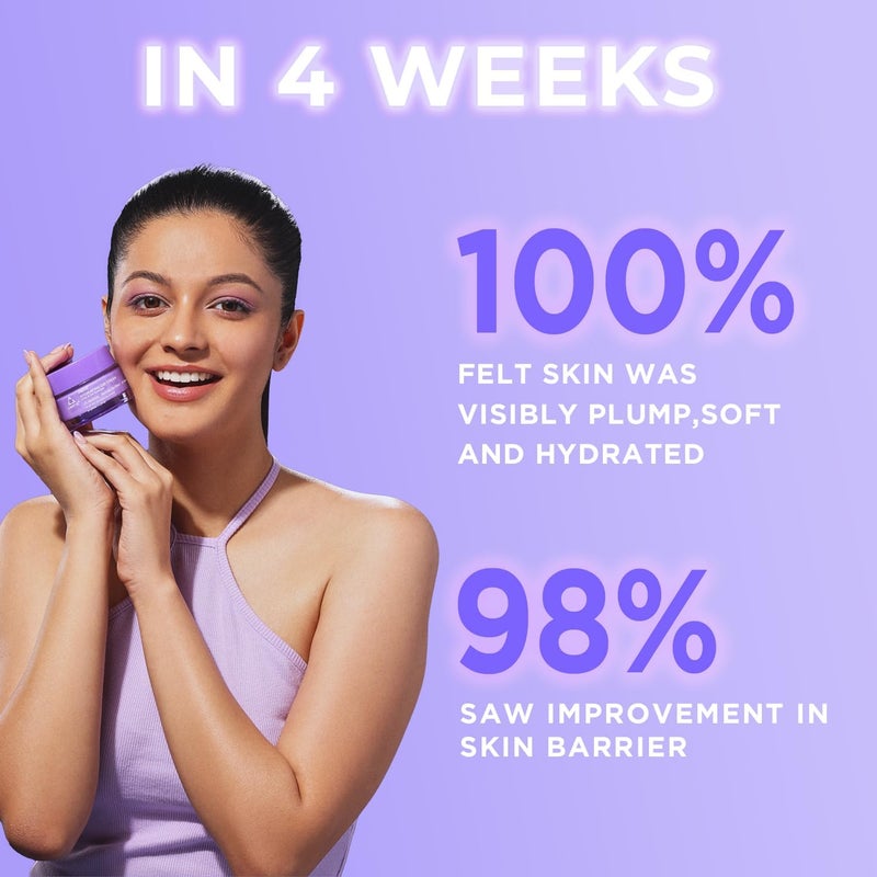 Light Up Beauty Wave Hydrating Day Cream with 5 Squalane 2 Niacinamide for Healthy Hydrated Skin Reduce Pores Dark Spots 72 Hours Hydration Repair Damaged Skin 50g - Image 2