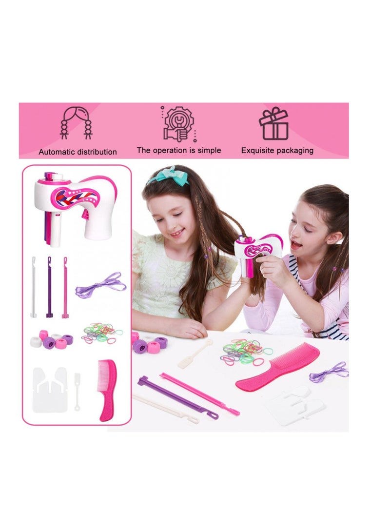 Zikra Automatic Hair Braiding Tool, Electric Hair Braider Hair Braiding Machine, Fashion Salon Toy Kits, Suitable for Kids Teen Girls DIY Hair Styling Salon Toy Kit, Batteries Not Included - Image 2