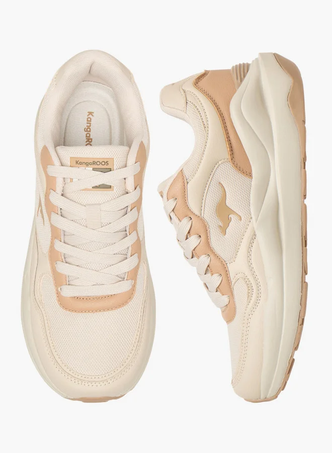 كانغاروس Women's Panelled Lace-Up Sports Shoes