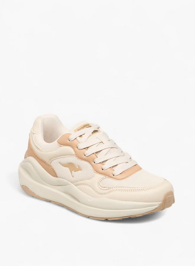 كانغاروس Women's Panelled Lace-Up Sports Shoes