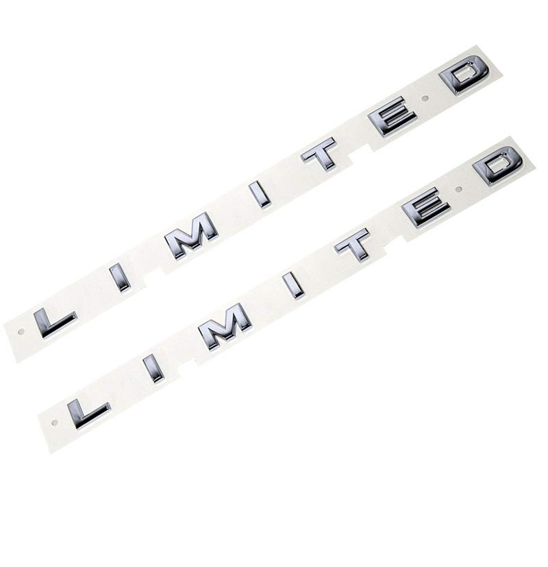 EmbRoom 2pcs Limited Emblems, Side Badge Nameplate 3D Replacement Truck Stickers Decals for 150 250 350 (Chrome) - Image 1