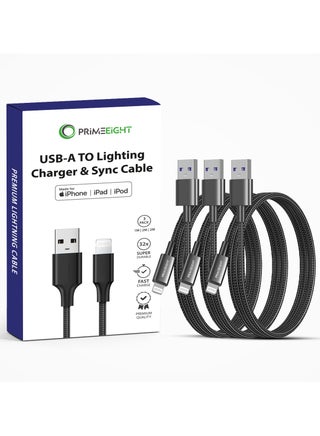 [3 PACK] Lightning Cable For Apple iPhone iPod iPad 1/2/2 m fast charging Compatible with iPhone 11/12/13/14  Pro / Pro Max Black - pzsku/Z7131BE4C7688D683374DZ/45/_/1731240300/a2cfb6f3-63e6-45c2-abf8-5f848f5caa96