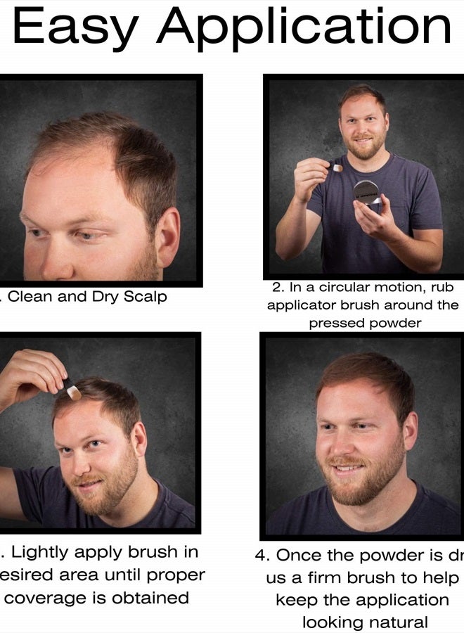 Simply Extensions Thicken It 100% Scalp Coverage Hair Powder - BLACK - Talc-Free .32 oz. Water Resistant Hair Loss Concealer for men and women. Naturally Thicker Than Hair Fibers & Spray Concealers - Image 5