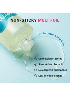 derma b Intensive Barrier Multi Oil 135Ml 4.56 Fl Oz Moisturizing Nonsticky Multiuse Oil For Body Hair & Nails 10 Botanical Oils For Hydrated Radiant Skin Moisturizer For Sensitive Skincare  - Image 3