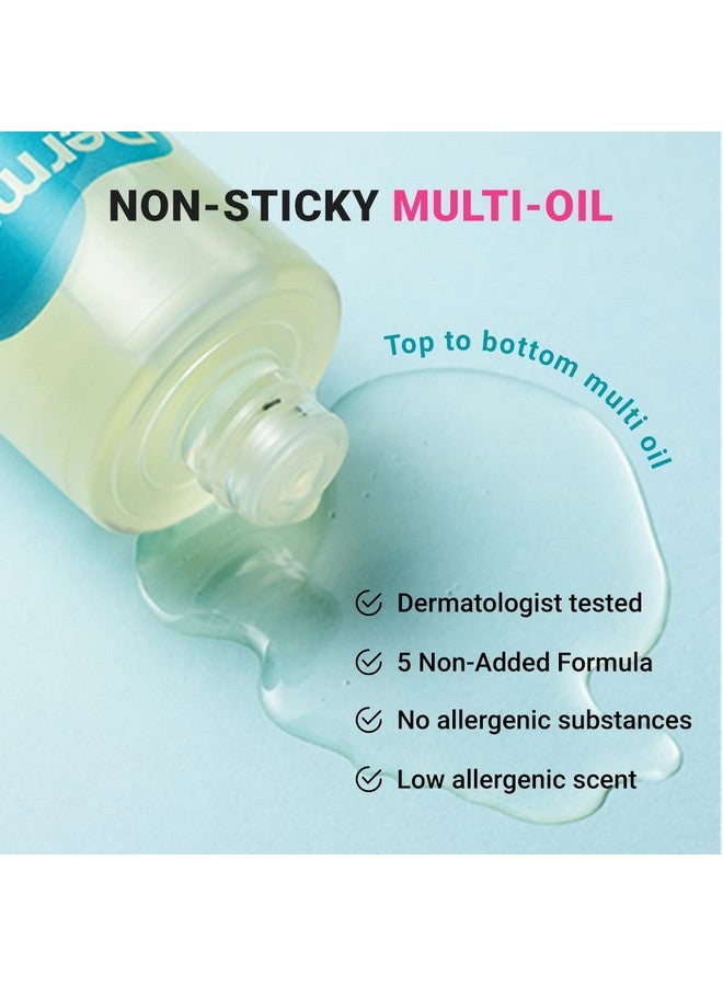 derma b Intensive Barrier Multi Oil 135Ml 4.56 Fl Oz Moisturizing Nonsticky Multiuse Oil For Body Hair & Nails 10 Botanical Oils For Hydrated Radiant Skin Moisturizer For Sensitive Skincare  - Image 3
