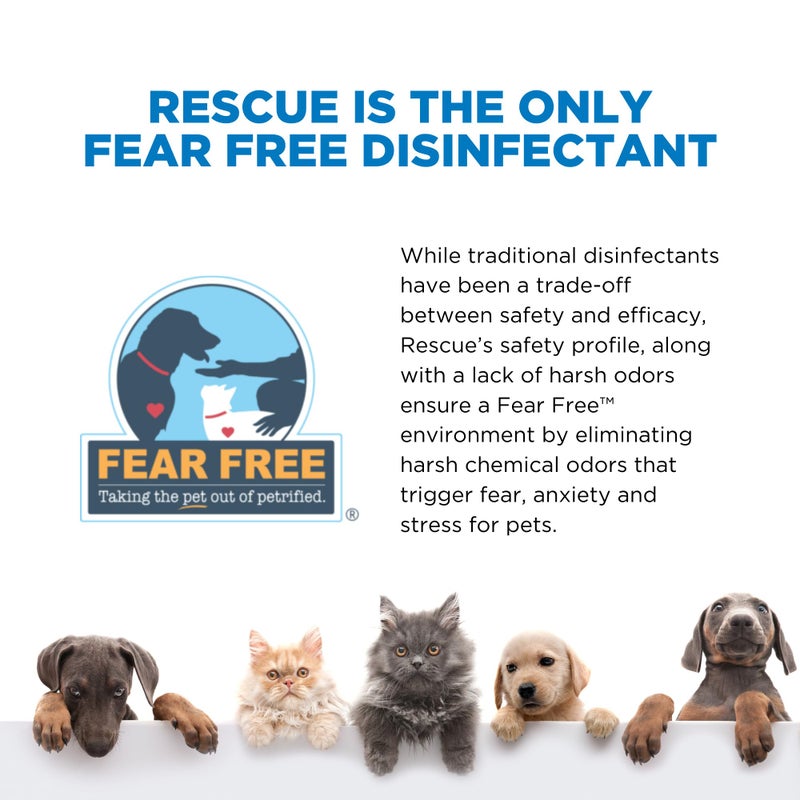 Rescue One-Step Disinfectant Cleaner & Deodorizer - For Veterinary Use  Animal Shelters  Pet Foster Homes  Kennels  Litter Box  Pet Grooming Surfaces - Sanitizing Concentrate  1 Gallon - Image 5