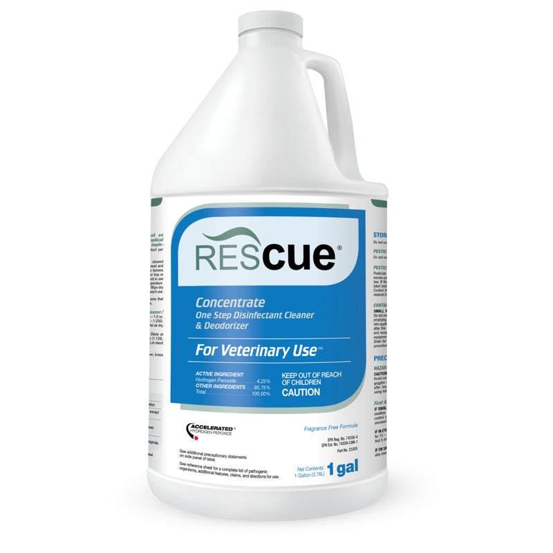 Rescue One-Step Disinfectant Cleaner & Deodorizer - For Veterinary Use  Animal Shelters  Pet Foster Homes  Kennels  Litter Box  Pet Grooming Surfaces - Sanitizing Concentrate  1 Gallon - Image 1