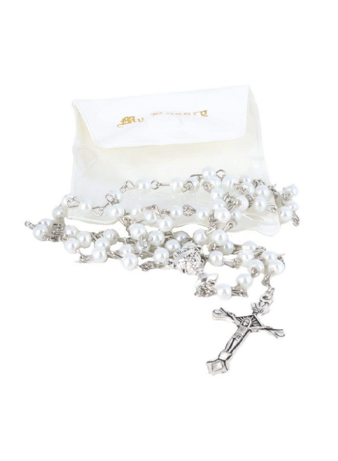 Needzo First Communion Set for Girls, White Rosary, Scapular, Lapel Pin, and Book Included, Catholic Keepsake Gifts - Image 3