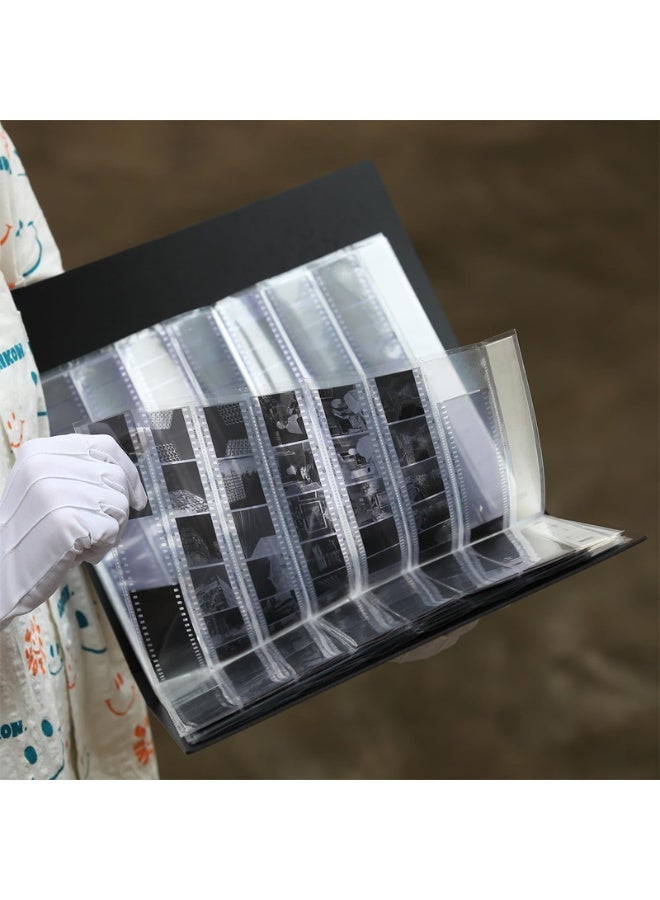 Video Album 2 in 1 Film Negative Storage Kit, 25 Pcs 135 35mm Films and 25 Pcs 120 Film Negative Pages with 3 Ring Album Binder, Storage Box Set Acid Free Film Holder - Image 5