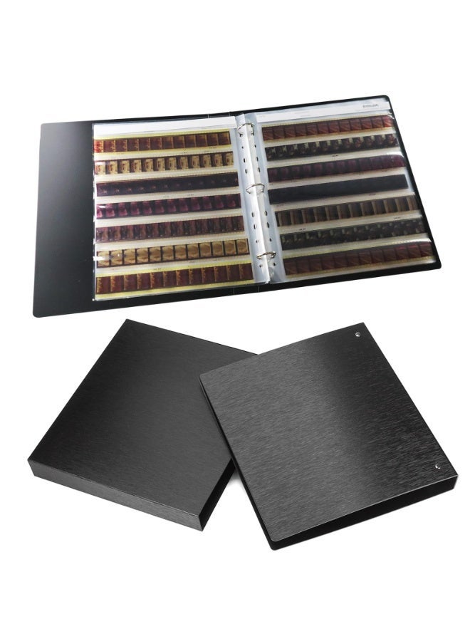 Video Album 2 in 1 Film Negative Storage Kit, 25 Pcs 135 35mm Films and 25 Pcs 120 Film Negative Pages with 3 Ring Album Binder, Storage Box Set Acid Free Film Holder - Image 1
