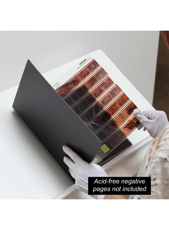 Video Album 2 in 1 Film Negative Storage Kit, 25 Pcs 135 35mm Films and 25 Pcs 120 Film Negative Pages with 3 Ring Album Binder, Storage Box Set Acid Free Film Holder - Image 3