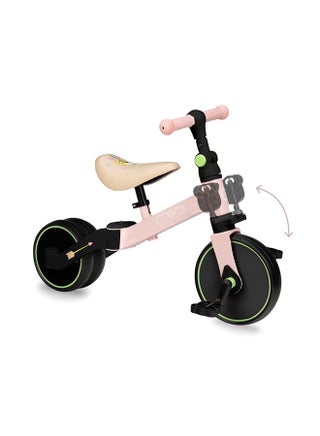 4In1 Steel Ride-On Bike - Ride-on, Tricycle with Pedals, Balance Bike,
Two-Wheeled Bike with Pedals, Adjustable Angle, Steering Locks, Height Range 32.5 - 39 CM For Kids Age 2+ -Pink - pzsku/Z7131F1FD8A15A3864EA9Z/45/_/1737550363/ef05f404-f0c8-4775-aec1-1139369061b0