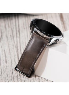 Vagave Genuine Leather Watch Band 20MM 22MM 24MM Fossil Diesel Lacoste Casio Armani Tissot Nacar Classic Watch Band Leather Strap Gray Leather Band  - Image 1
