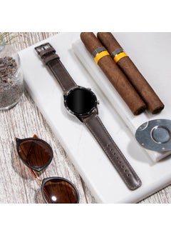 Vagave Genuine Leather Watch Band 20MM 22MM 24MM Fossil Diesel Lacoste Casio Armani Tissot Nacar Classic Watch Band Leather Strap Gray Leather Band  - Image 5