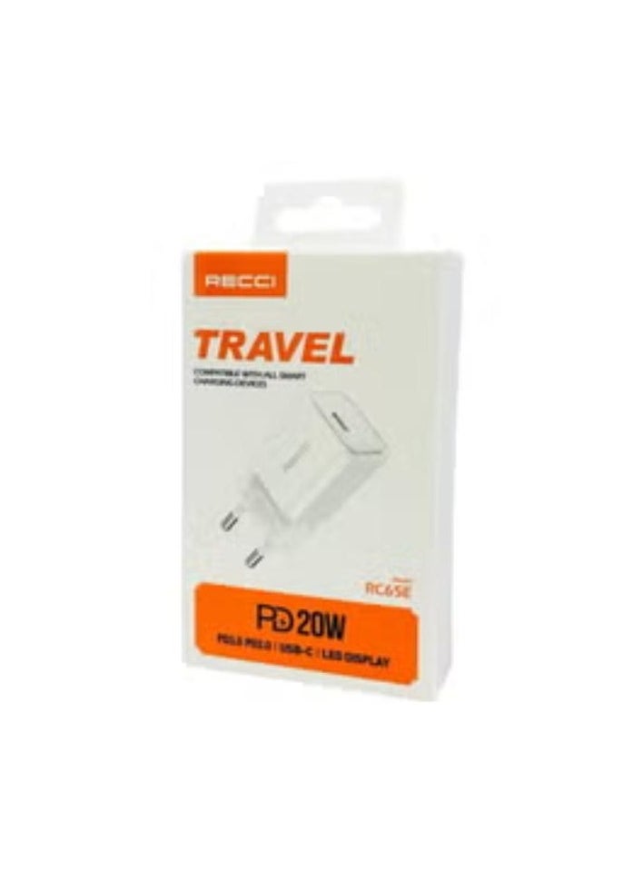 Recci - Network charger Recci RC65E 1C 20W white - Image 1