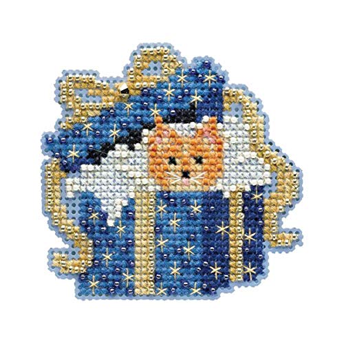Mill Hill Cat in The Box Mill Hill Beaded Counted Cross Stitch Kit MH184302 - Image 1