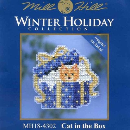 Mill Hill Cat in The Box Mill Hill Beaded Counted Cross Stitch Kit MH184302 - Image 2