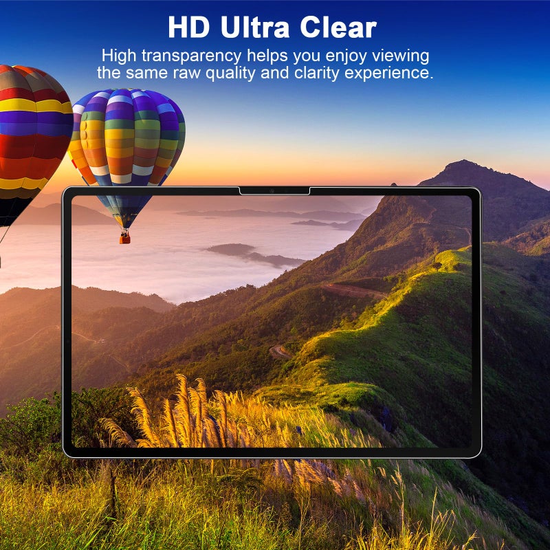 SIBEITU 2 Pack Screen Protector for iPad Pro 11 Inch 2025/2024 M5 M4 (6th/5th Generation), 11 Inch 9H Hardness Tempered Glass Film, Scratch Resistant, Case Friendly, Apple Pencil Support, HD Clarity - Image 5
