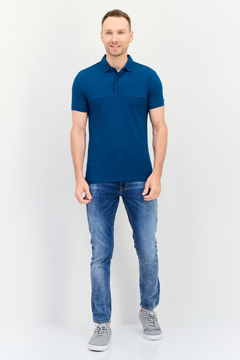 Levi's قميص بولو قصير الأكمام عادي من ليفيس × ريدلوب للرجال، أزرق فواتح - Image 4